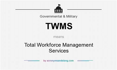 Total Workforce Management Services (TWMS) .